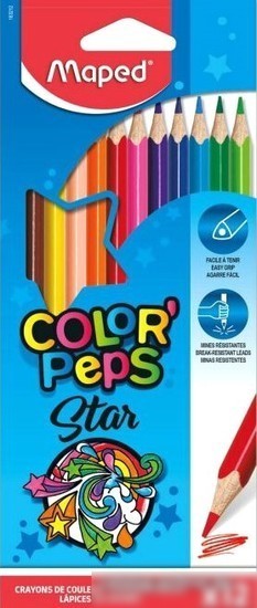 Набор цветных карандашей Maped Color Peps 183212 (12 цв) Набор цветных карандашей Maped Color Peps 183212 (12 цв)