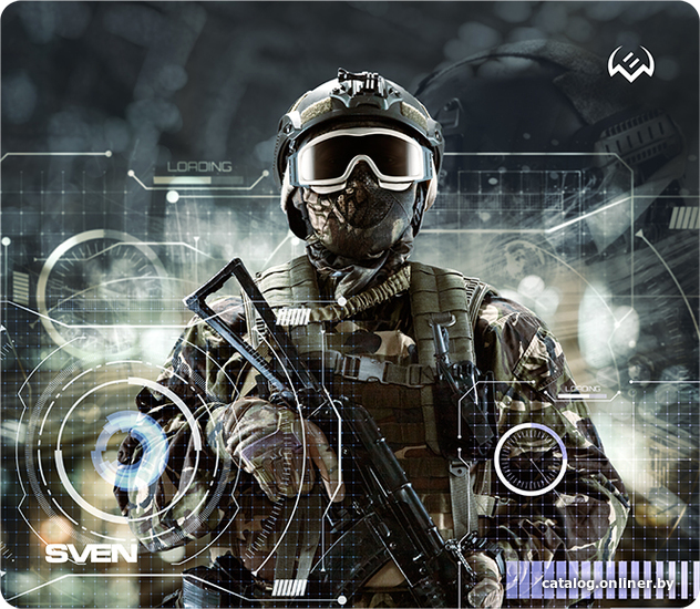 Коврик для мыши SVEN MP-G01S Soldier Коврик для мыши SVEN MP-G01S Soldier