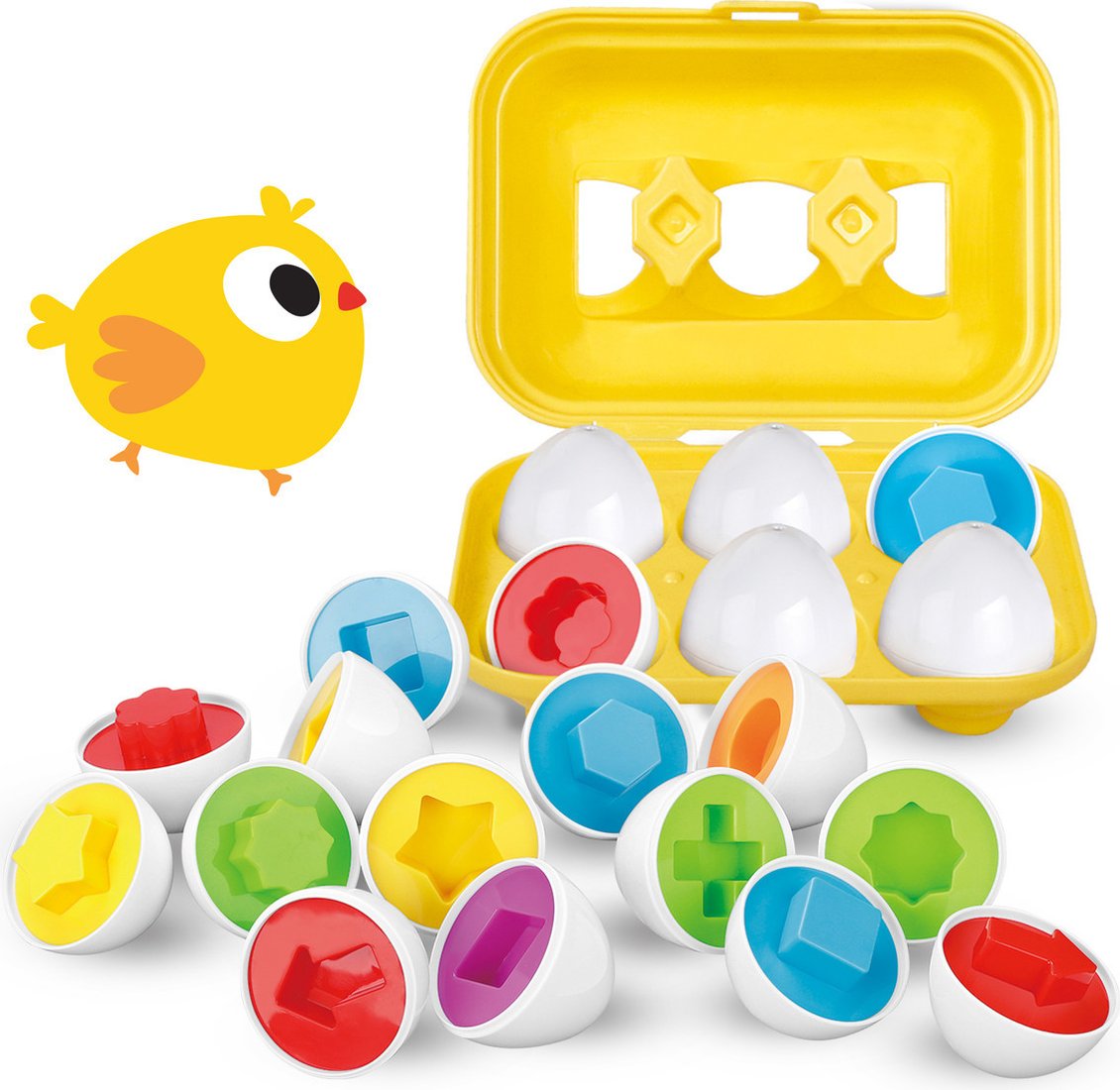 Сортер Baby Toys Фигуры и формы Яйца 70082 (6 шт)