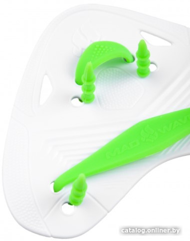 Лопатки для плавания Mad Wave Finger Pro (белый)