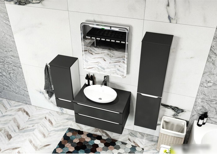 Mixline Шкаф с зеркалом Виктория 70 L 547259