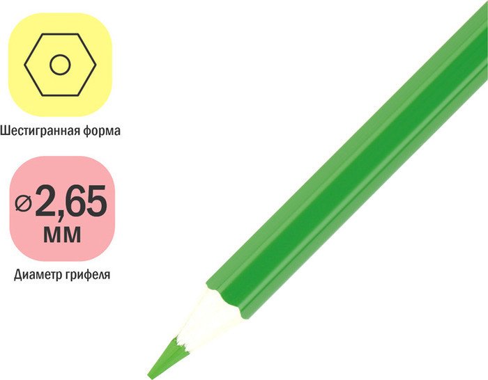 Набор цветных карандашей ArtSpace Милые зверушки CP_41023 (36 цв)
