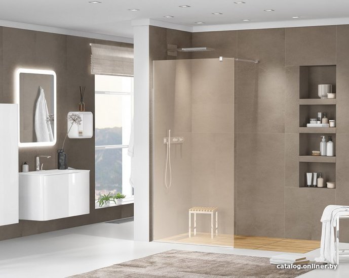 Душевая стенка Cezares LIBERTA-L-1-80-120-BR-Cr