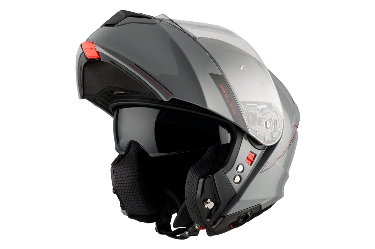 Мотошлем MT Helmets Genesis SV Solid A12 (L, серый глянцевый)