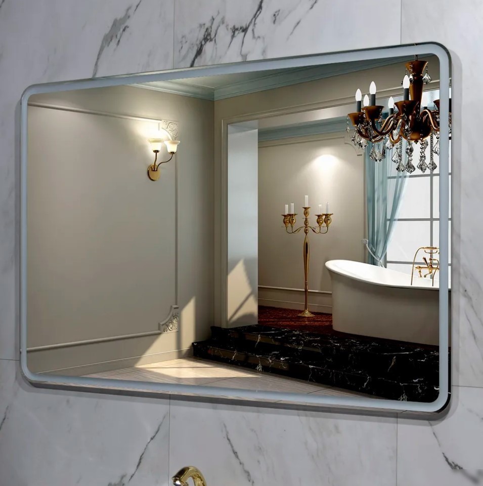 Пекам Зеркало Marta 1 140x80 marta1-140x80B (с подсветкой, с бесконтактным сенсором)