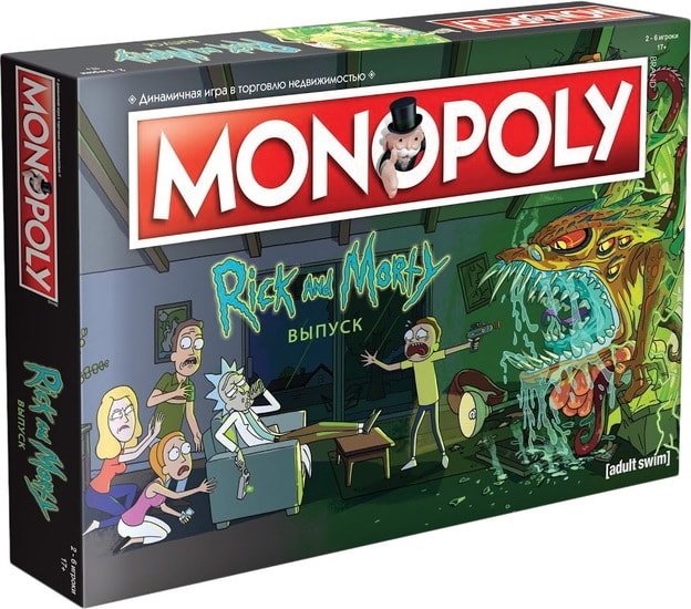 Настольная игра Мир Хобби Монополия. Рик и Морти