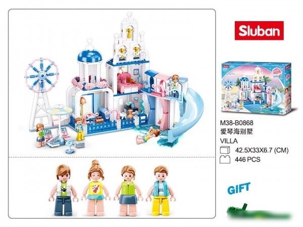 Конструктор Sluban Замок с фигурками и аксессуарами M38-B0868 (446дет)