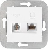 Розетка компьютерная Bylectrica Уют ТРК-002 (белый)