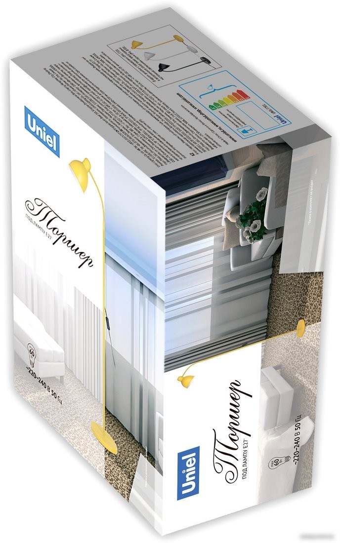 Торшер Uniel UML-T701 E27 WHITE UL-00010189