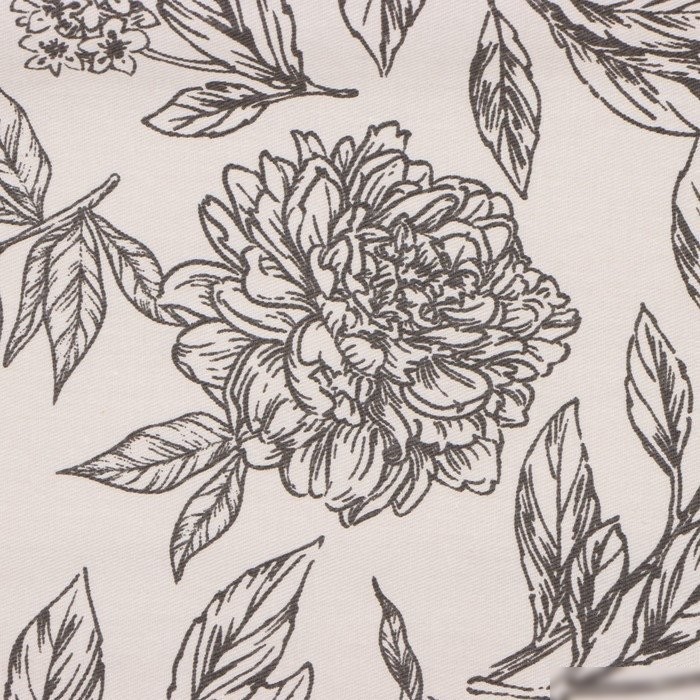 Комплект штор Этель Black Flowers 10283368 (149x180, 2шт, с подхватами)