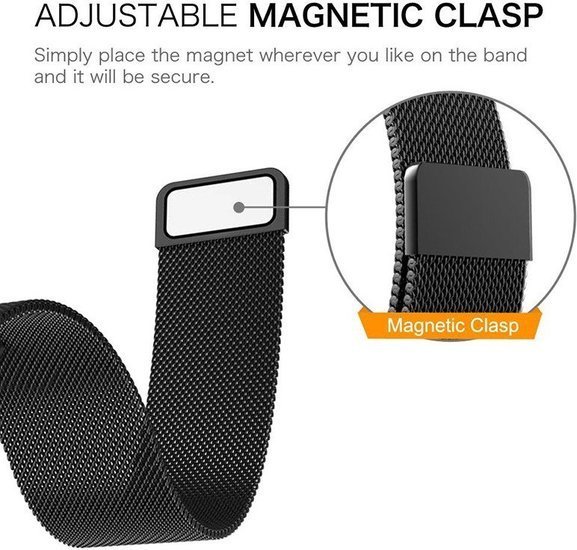 Браслет Rumi Milanese loop металлический 20 мм (синий)
