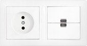 Розетка Bylectrica Стиль 2В-РЦ-699 (белый)