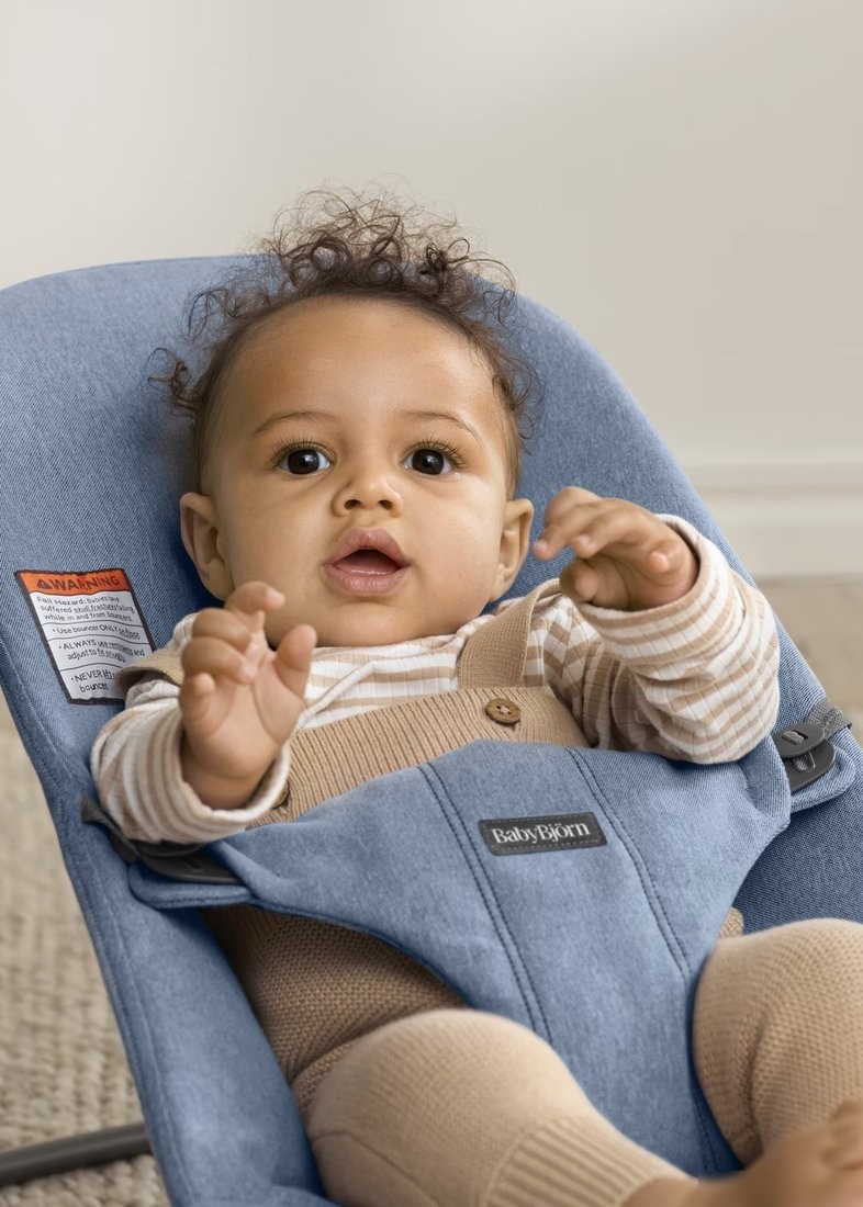 Шезлонг BabyBjorn Bliss Woven melange 0060.33 (blue)