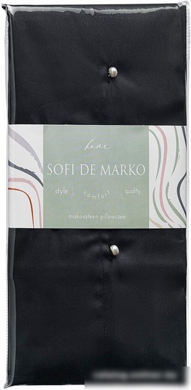 Постельное белье Sofi De MarkO Premium Mako 50х70 Нав-Пм-чр-50х70 (черный)