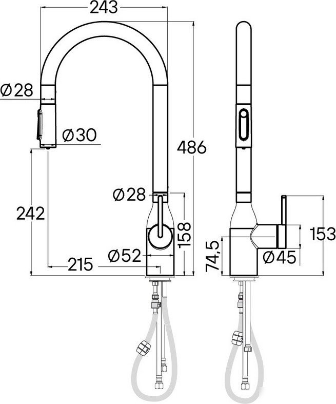 Смеситель Paulmark Iniversal Un213880-CR (хром)