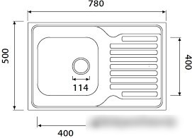 Кухонная мойка Kaiser KSS-7850R
