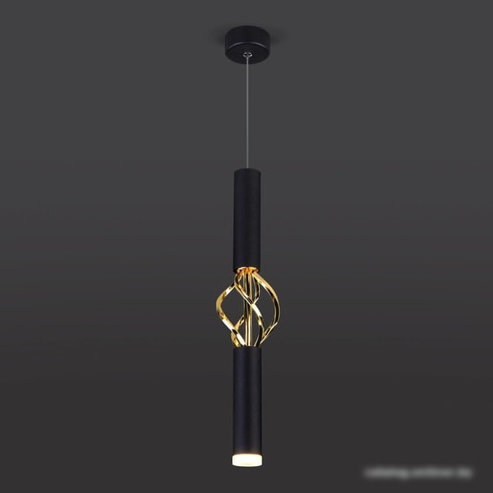 Подвесная люстра Евросвет 50191/1 LED (черный/золото)