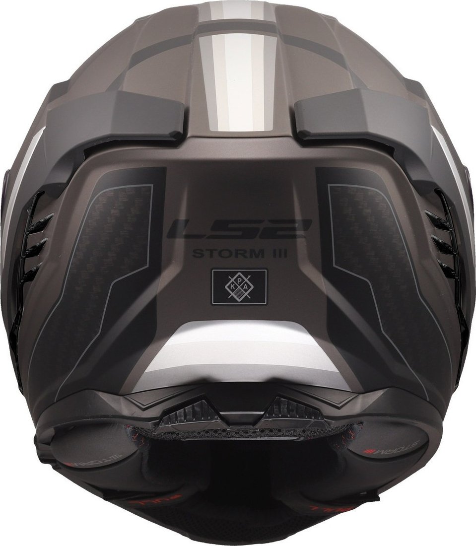 Мотошлем LS2 FF818 Storm III Sporty (3XL, черный/серый)