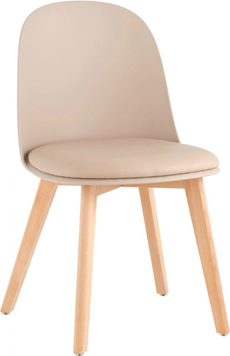 Стул Stool Group Fog с подушкой SL-7022DM (бежевый, деревянные ножки)