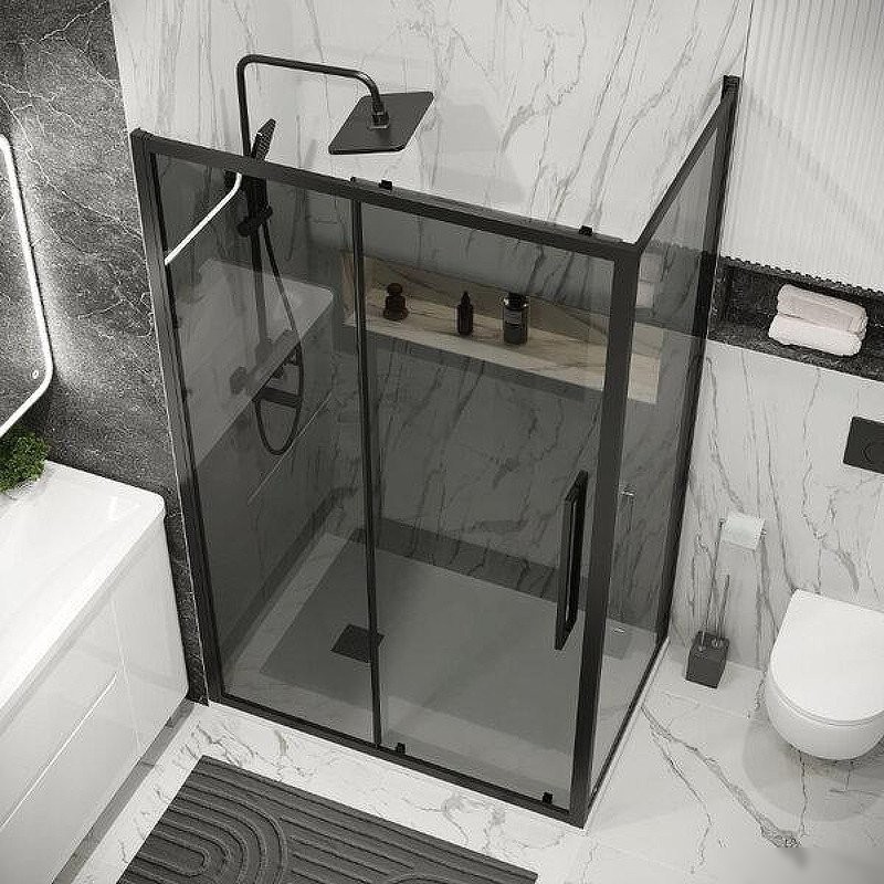 Душевой уголок Grossman Cosmo 130х100х195 120.K33.02.1310.21.10 (черный матовый/стекло тонированное)