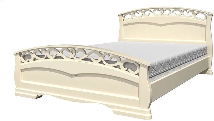 Кровать Bravo Мебель Грация-1 200x120 (слоновая кость)