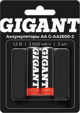 Аккумулятор Gigant АА 2600 мАч (2 шт)