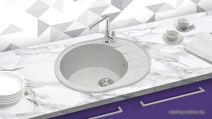 Кухонная мойка Berge BR-6201 (серый матовый)