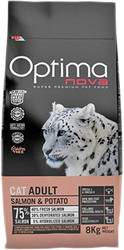Корм для кошек Optimanova Cat Adult Salmon & Potato 2 кг
