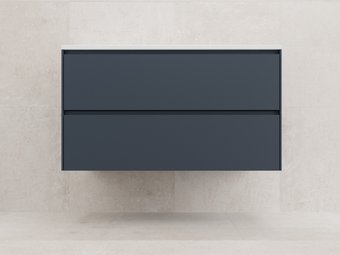Symbolite Тумба под умывальник Лима 100 Line Plus 2 ящика (подвесная, графит)