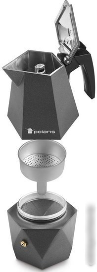 Гейзерная кофеварка Polaris Kontur-4C