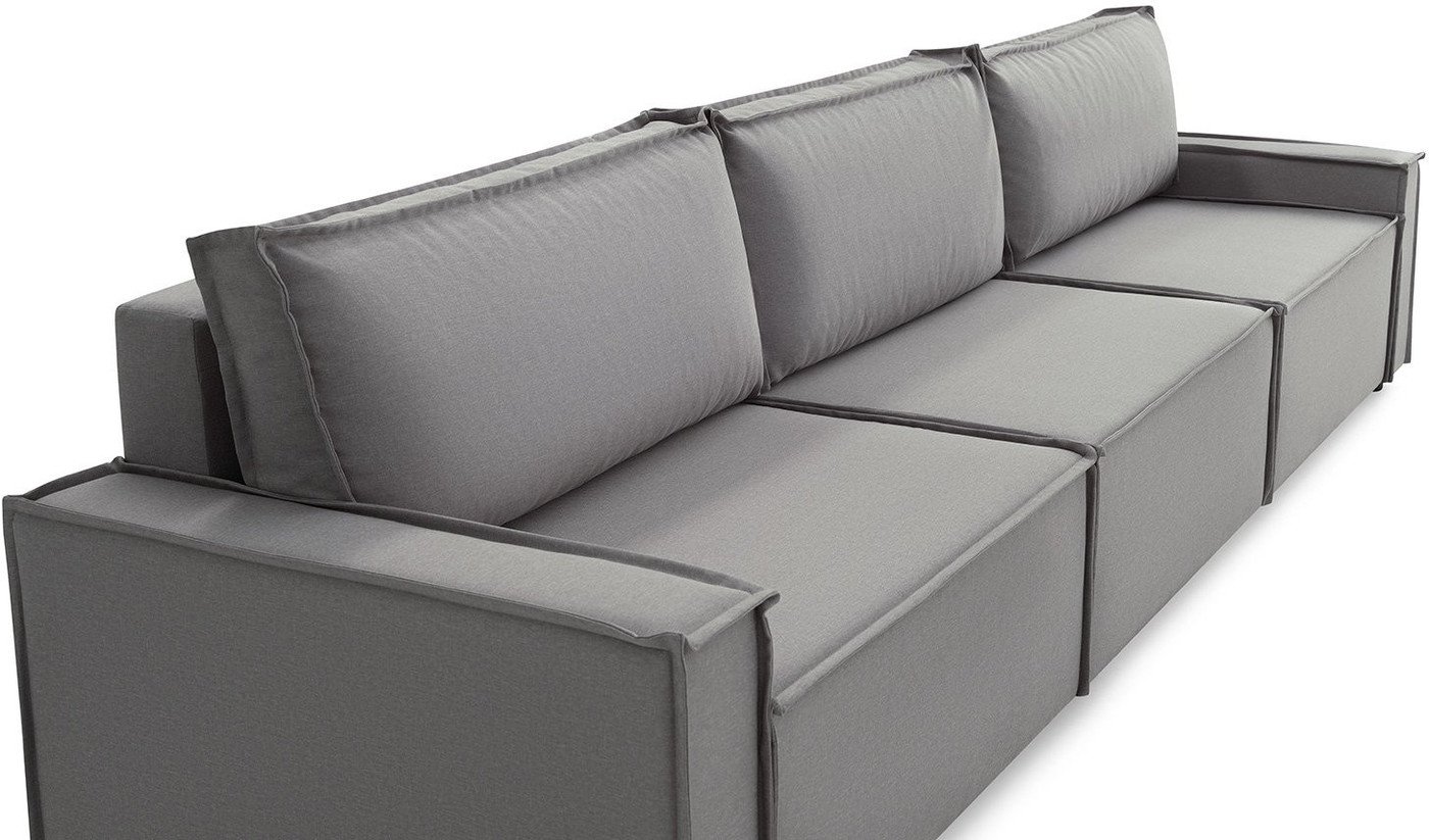 Диван Mio Tesoro Дюссельдорф 293 1.5ек-1.5ек-1.5ек (1174 Savanna Plus Ash)