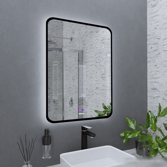 Grossman Зеркало Elegans-норма Black LED 1760802 (с сенсорным выключателем и подогревом)