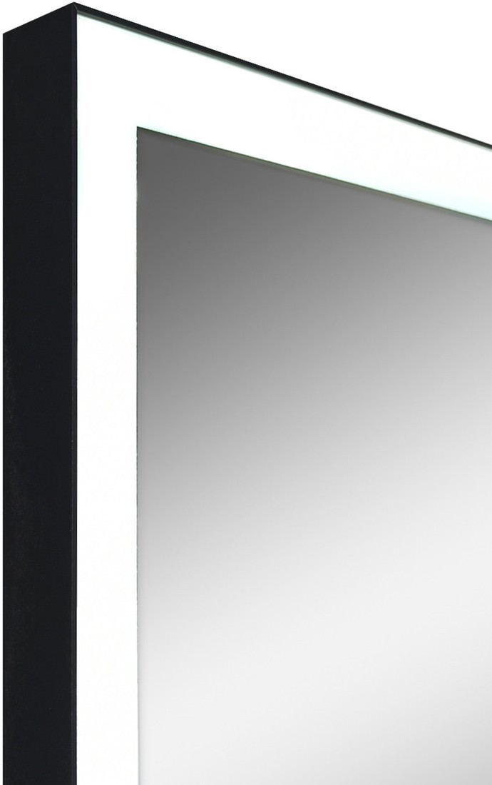 Континент Зеркало Frame Black Led 100x70