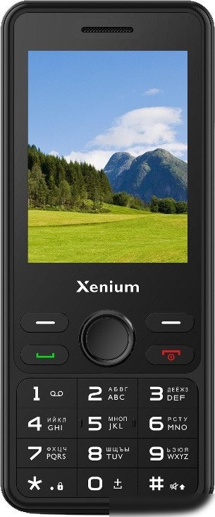 Кнопочный телефон Xenium X280 (черный)