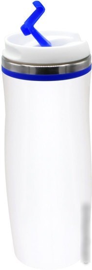 Термокружка UTTA Latte 5003.03 0.42л (белый/синий)
