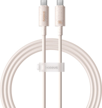 Кабель Baseus Habitat Series Fast Charging Cable 100W USB Type-C - USB Type-C (1 м, бежевый)