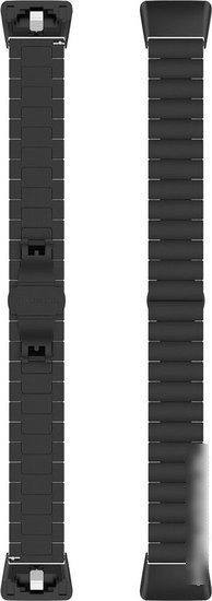 Браслет Rumi Snake металлический блочный для Huawei Band 6 / Honor Band 6 (черный)