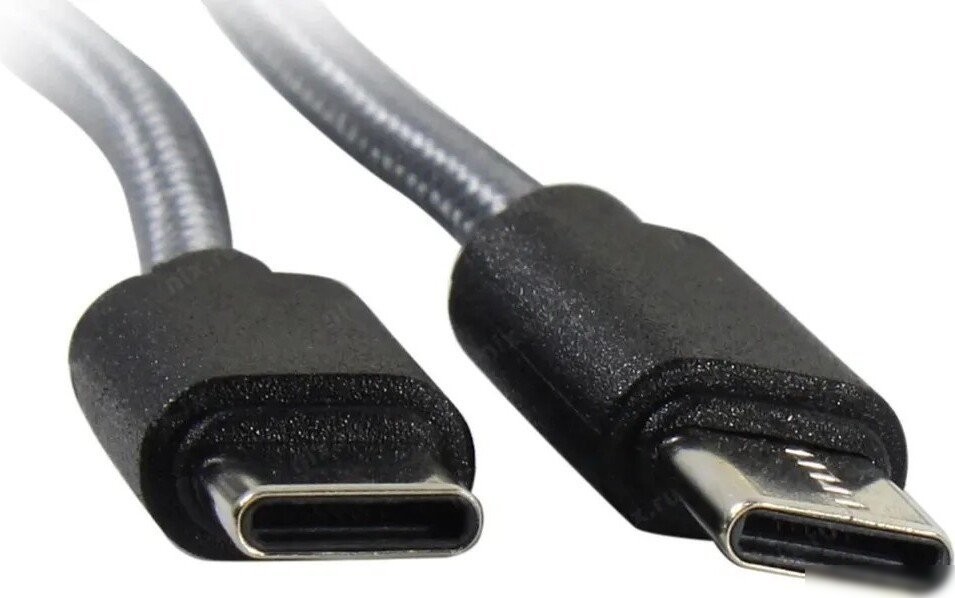 Кабель 5bites TC202-612G USB Type-C - USB Type-C (1.2 м, серый)
