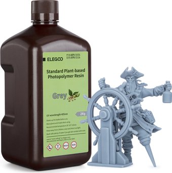Фотополимер Elegoo PlantBased 2кг (серый)