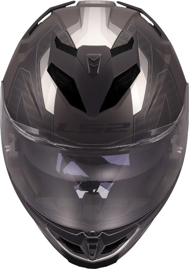 Мотошлем LS2 FF818 Storm III Sporty (3XL, черный/серый)