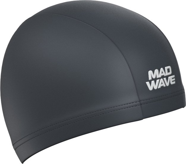 Шапочка для плавания Mad Wave Adult Lycra (серый)
