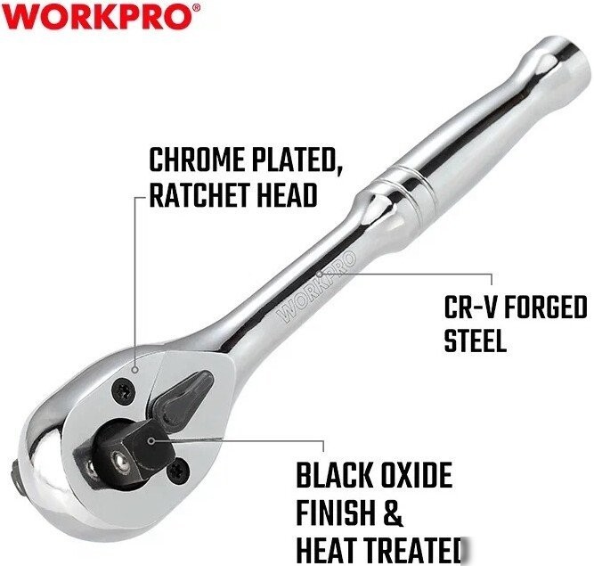 Вороток с трещоткой Workpro WP271014
