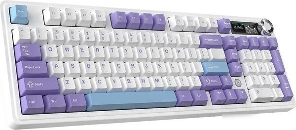 Клавиатура Ajazz AK980 V2 (фиолетовый/белый/синий, Ajazz Gift)