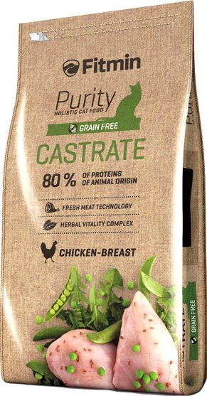 Сухой корм для кошек Fitmin Purity Castrate (1.5кг) Сухой корм для кошек Fitmin Purity Castrate (1.5кг)