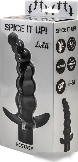Вибропробка Lola Games Spice It Up Ecstasy 8009-01Lola (черный)