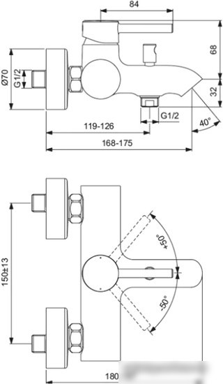 Смеситель Ideal Standard Ceraline BC199XG