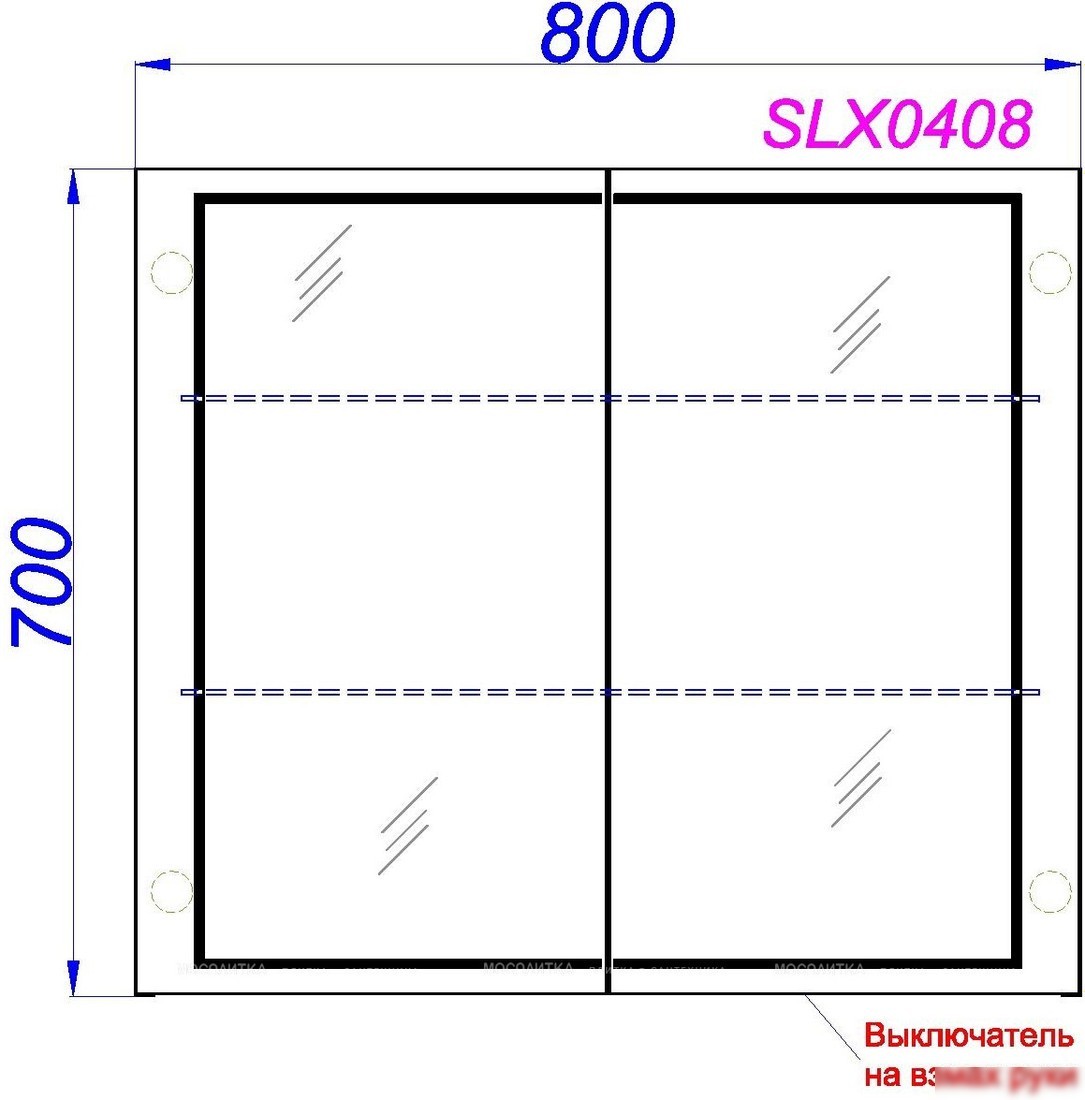 Aqwella Шкаф с зеркалом Simplex SLX0408