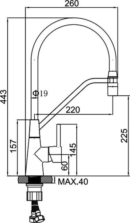 Смеситель Ledeme L4397B-2