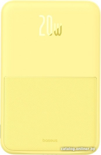 Внешний аккумулятор Baseus MagPro Magnetic Bracket Wireless Fast-Charging Power Bank 20W 5000mAh (желтый, китайская версия)