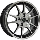 Литые диски Megami MGM-5 15x6" 4x100мм DIA 54.1мм ET 46мм BKF